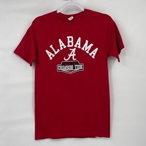 Hanes Alabama crimson cotton red short sleeve tee